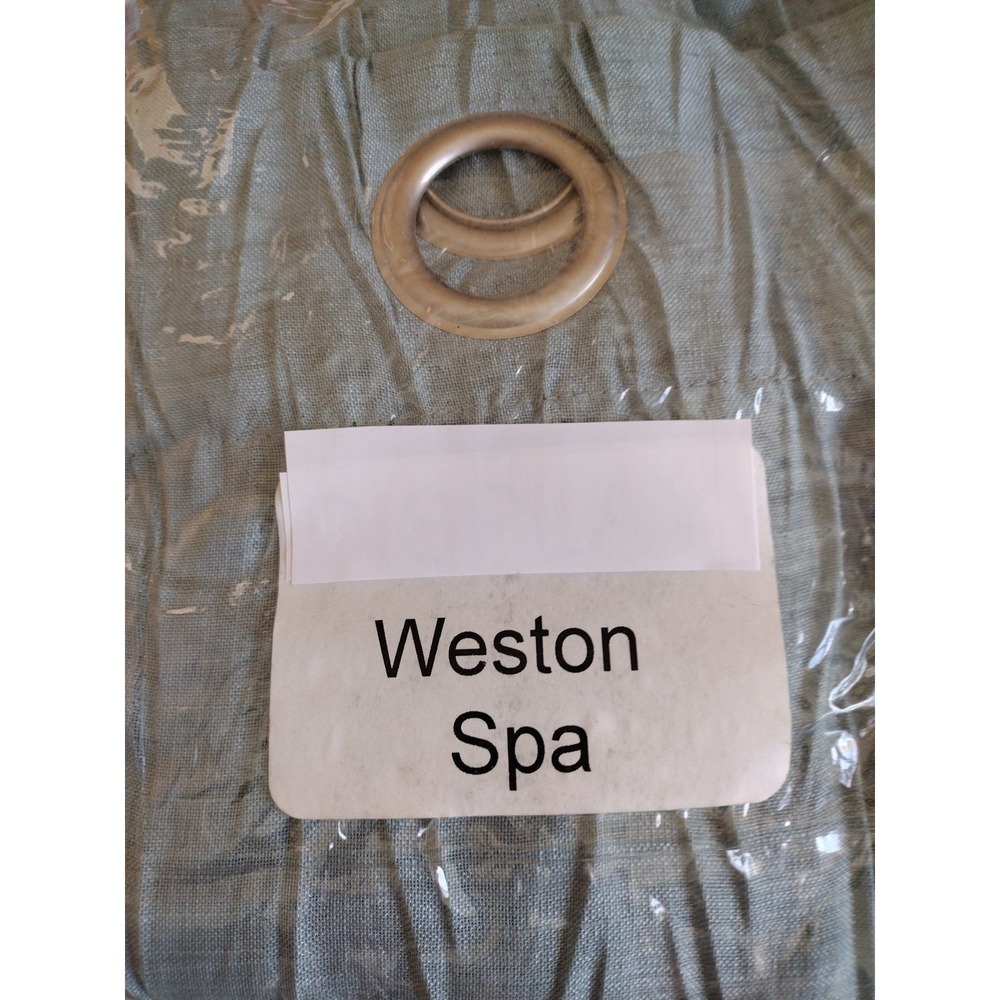 Weston window curtain panel grommets Teal 2‎ pack 50x78 Lightweight Textured
